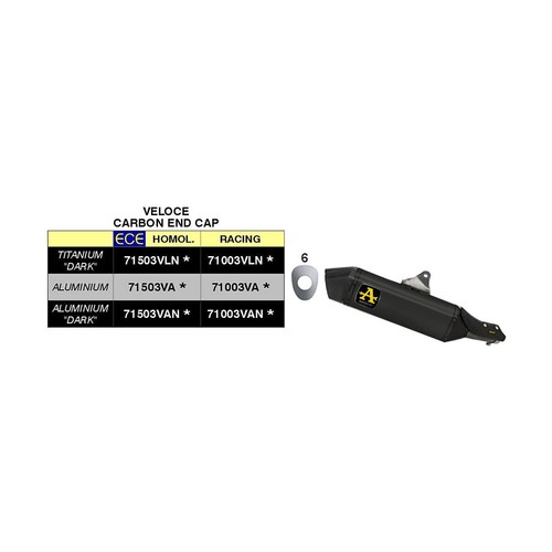 Marmitta arrow slip veloce - arrow,