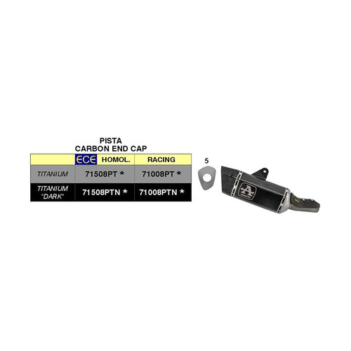 Marmitta arrow slip pista - marmitta,